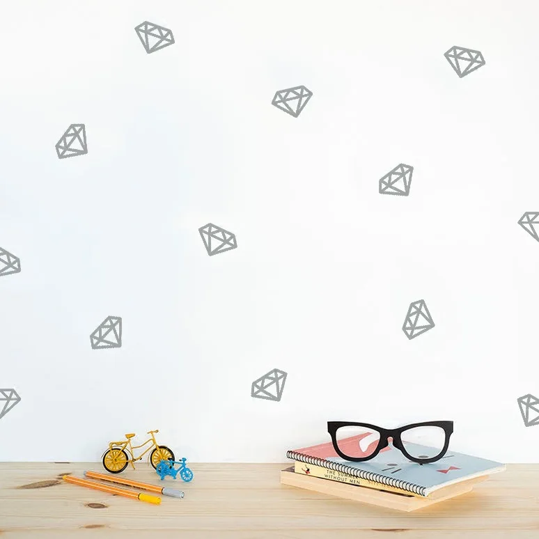 Художественные DIY настенные наклейки с бриллиантами для домашнего декора