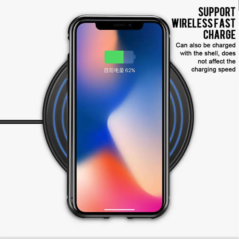 Роскошный Магнитный адсорбционный чехол для телефона для iPhone X Xs Max Xr 8 7 6 s Plus металлический магнит поглощение закаленное стекло откидная крышка Капа