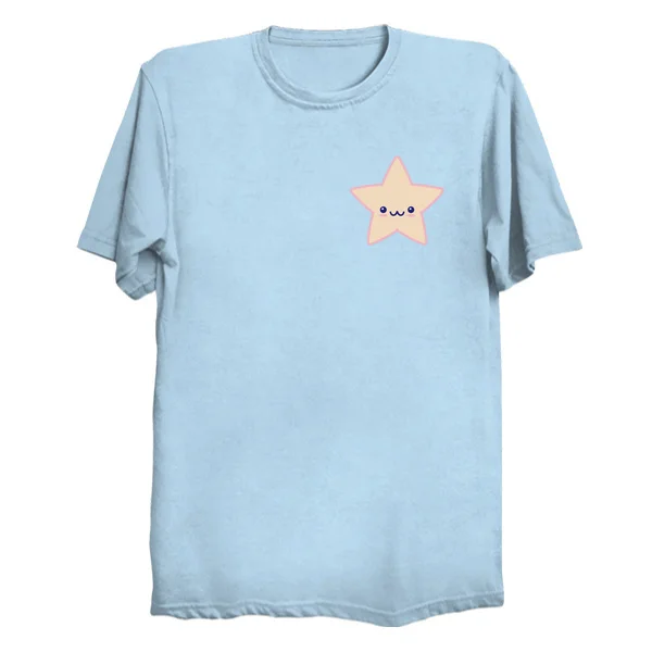 Printed Men T Shirt Cotton tshirt Kawaii Star O-Neck Short-Sleeve Women T-Shirt | Мужская одежда