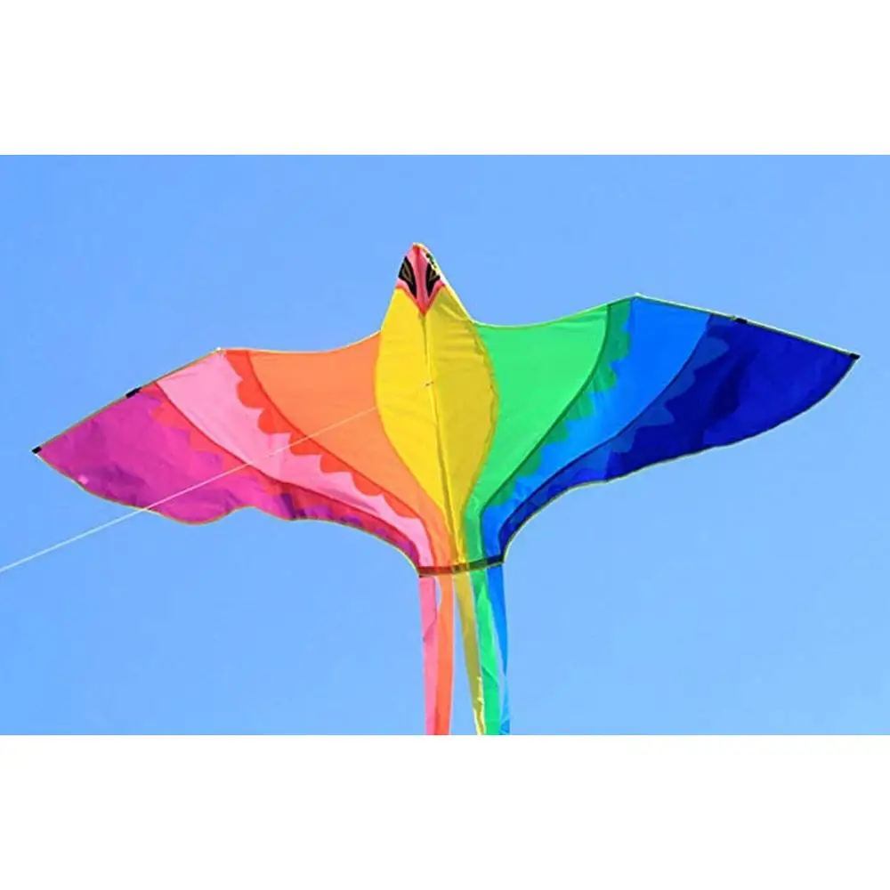 

Phoenix Kite With Long Colorful Tail With Handle Line Outdoor Fun Kids Toy