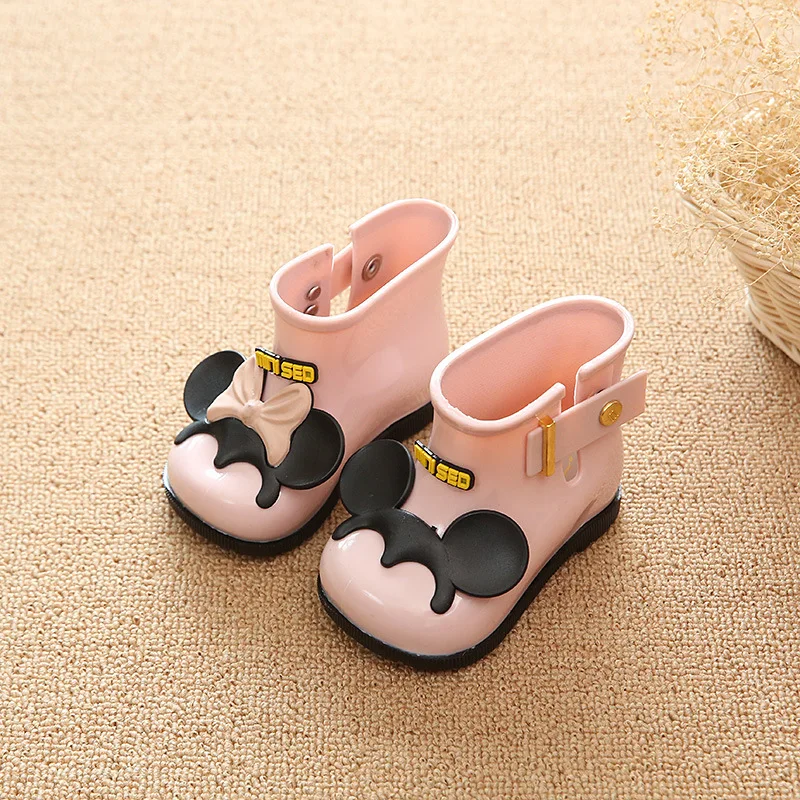 Зимние детские непромокаемые ботинки Melissa Mini прозрачные сандалии для девочек