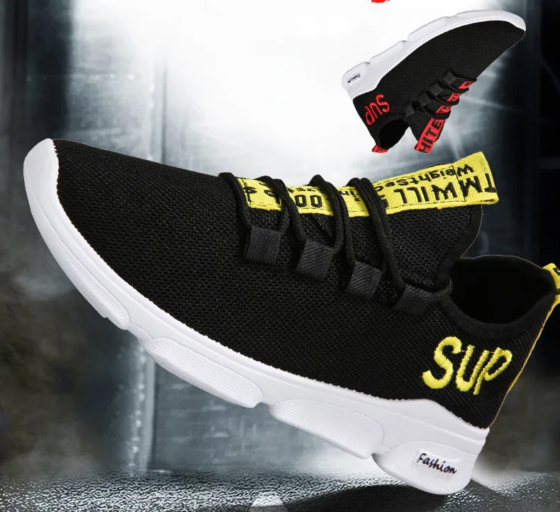 2019 new men's singles shoes trend fashion casual comfortable Korean version of breathable running | Обувь