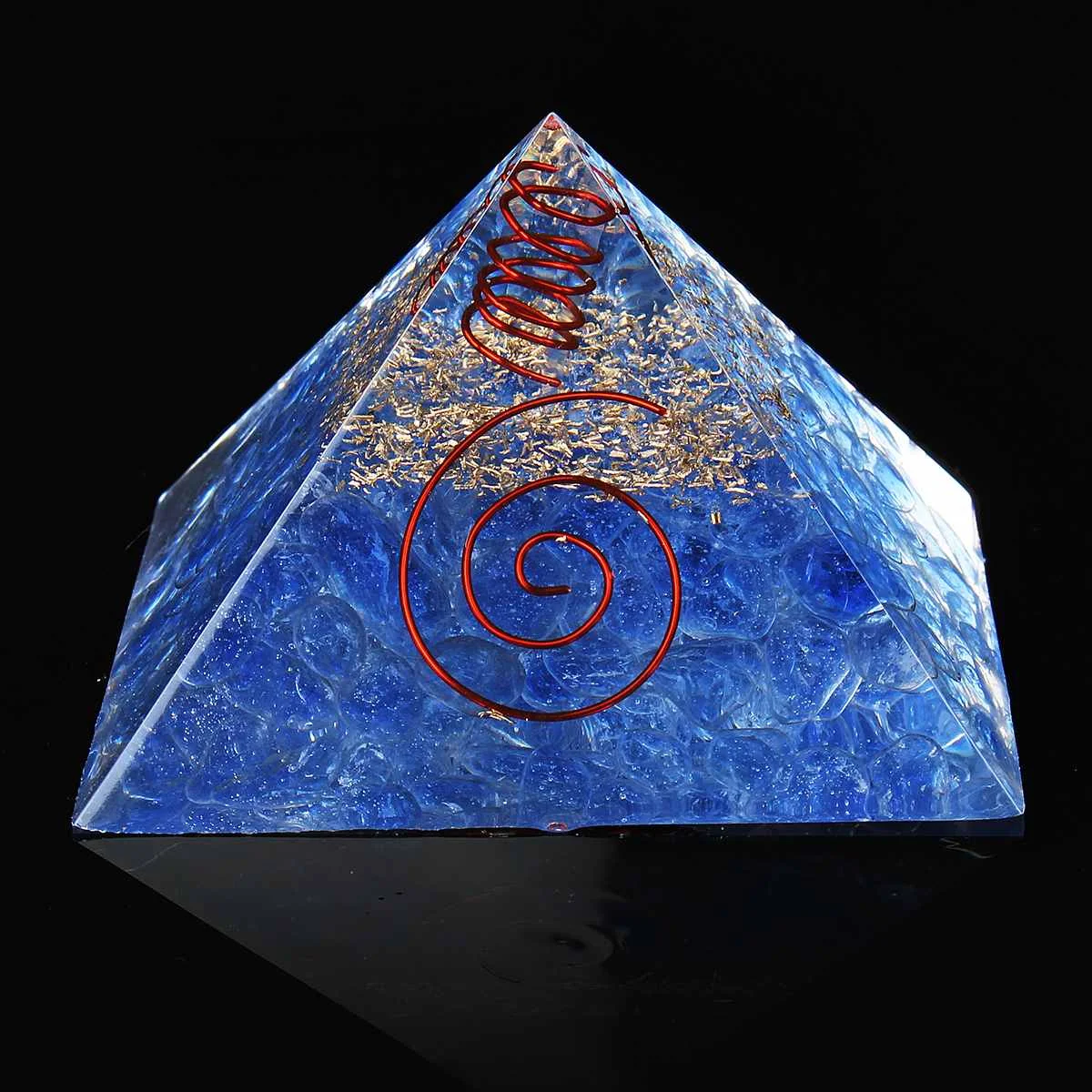 22 24 стиля Orgone Energy конвертер Orgonite Пирамида успокаивает камень душа, меняющий магнитное поле жизни Ювелирные изделия из смолы - Цвет: 22