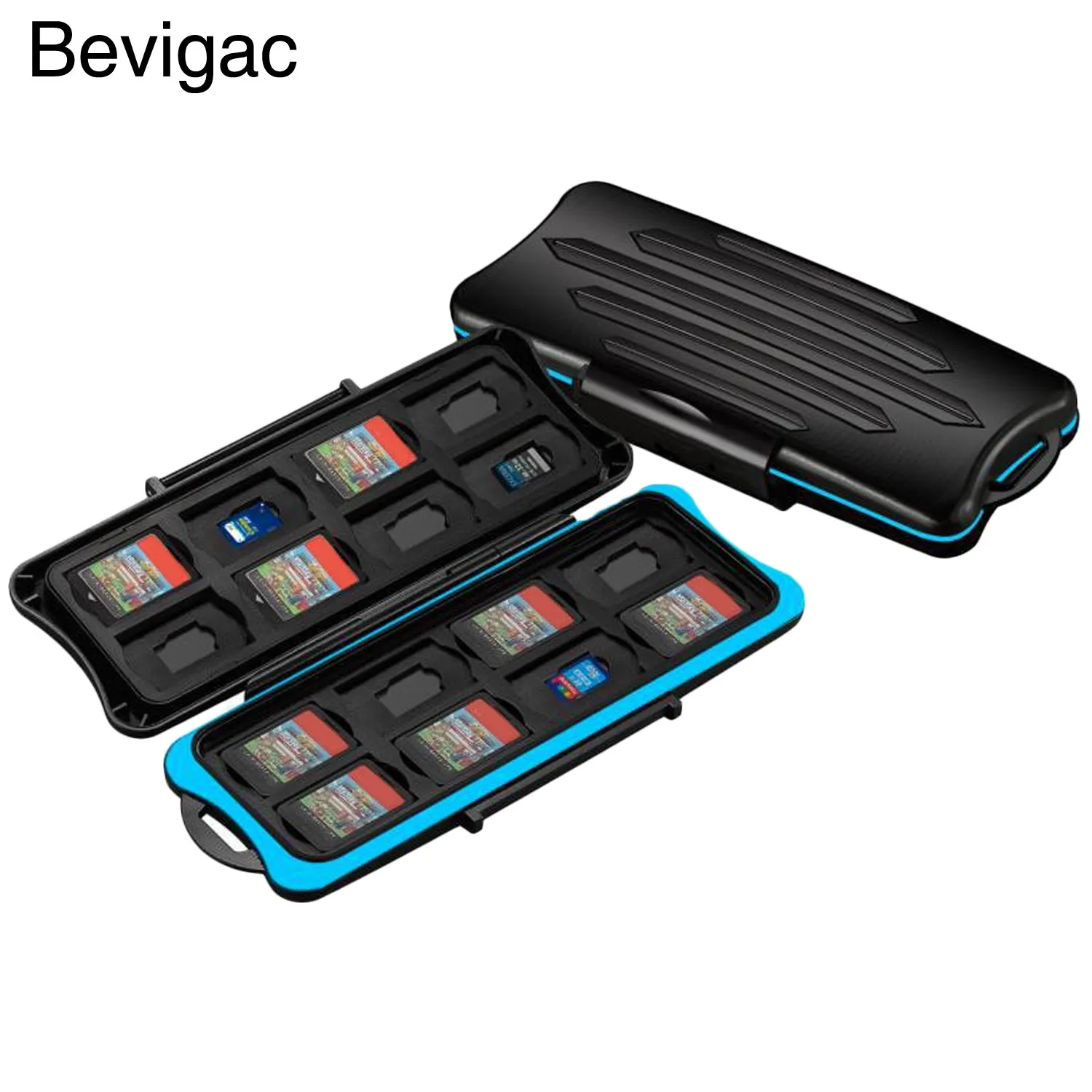 Bevigac 32 в 1 водонепроницаемый чехол для игровых карт Micro SD коробка хранения