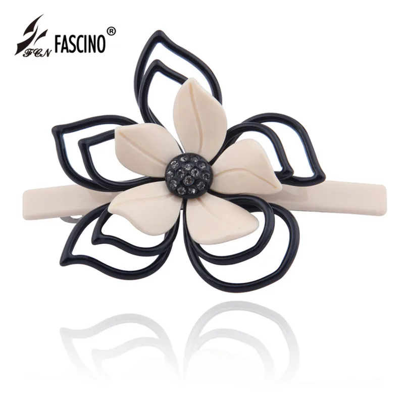 1 шт. Женщины Lady Девушки Большой Горный Хрусталь Цветок Заколки Для Волос