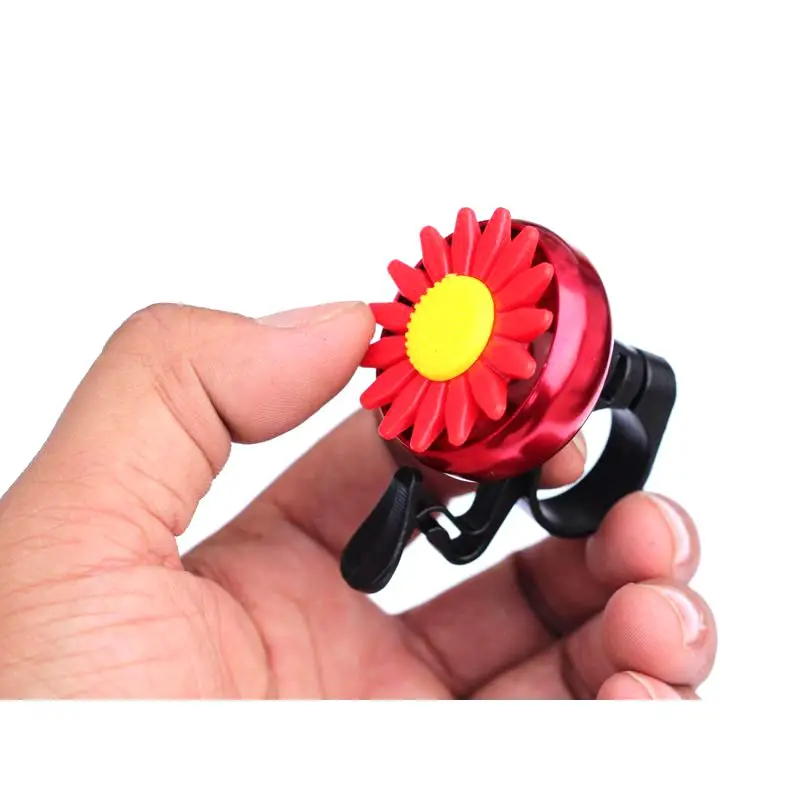 Алюминиевый сплав Cuty Flower велосипед велосипедный руль кольцо Рог Звук Подсолнух колокольчик сигнализация Металл Многоцветный Полезная безопасность