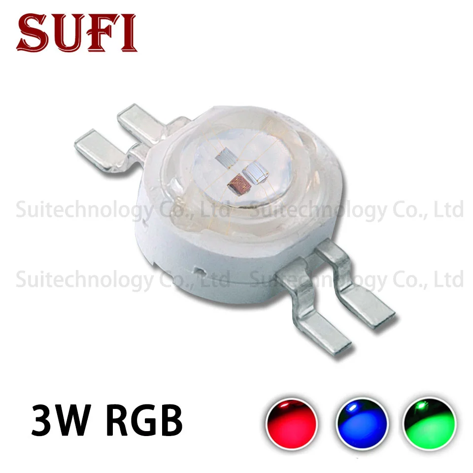 

10-50pcs LED Bead light Source 4Pins Light Chip High Power 3W RGB Lamp Bubs Diode Epistar Chip Molding LED Stage Colorful Beads