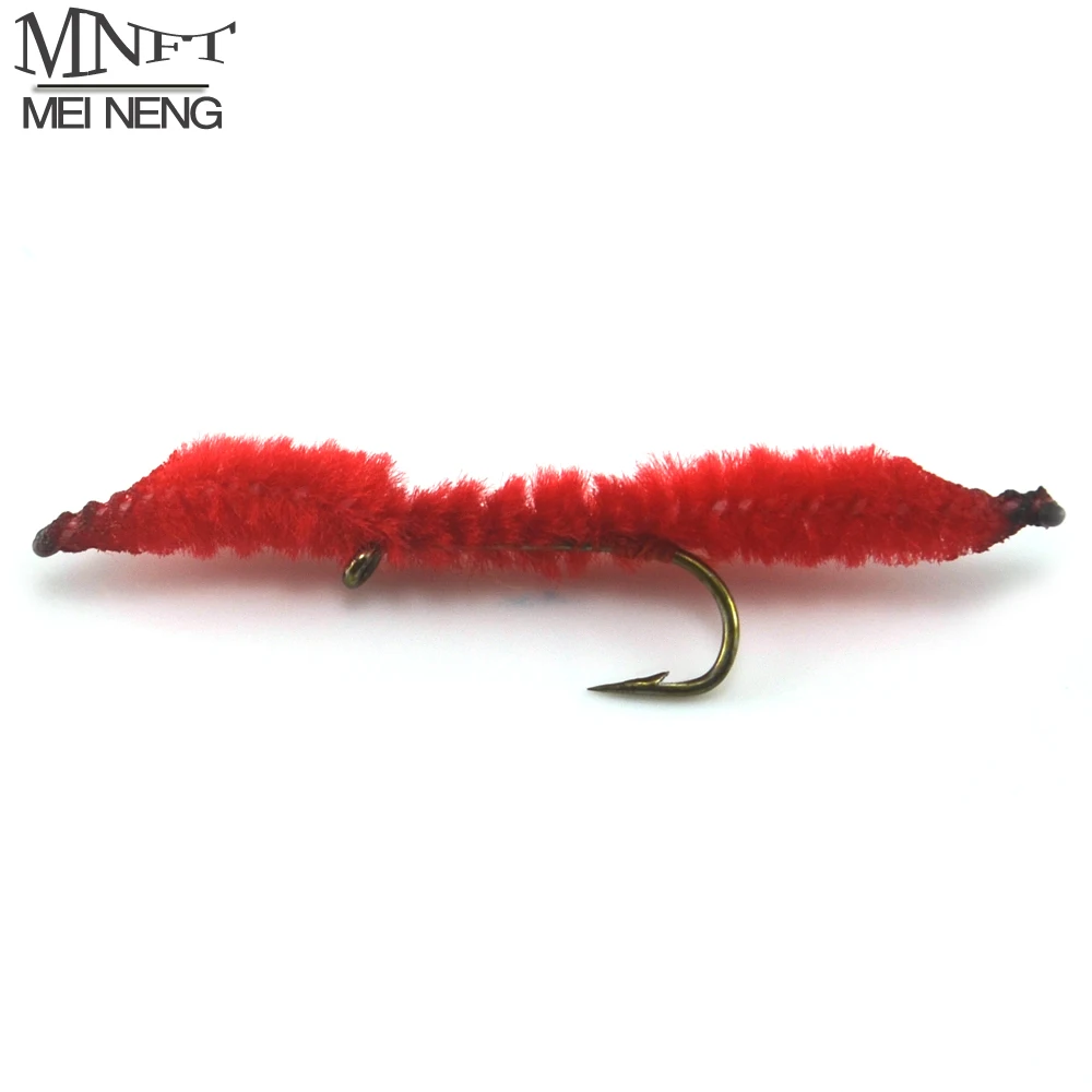MNFT 10 шт. #10 San Juan черви красные Нимфы Мухи форель Рыбалка|trout fishing|worm redfly fly |