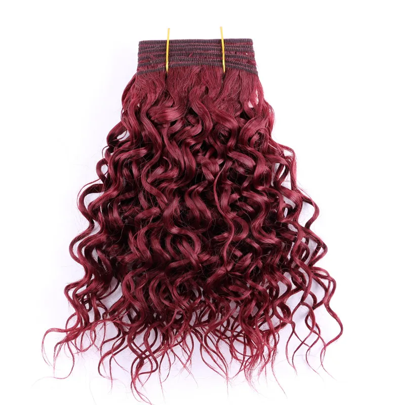 FSRHAIR 8-20 дюймов P1/30 P4/30 пучки волос влажная волна высокотемпературное СИНТЕТИЧЕСКОЕ Наращивание волос 100 г пучок волос - Цвет: 118