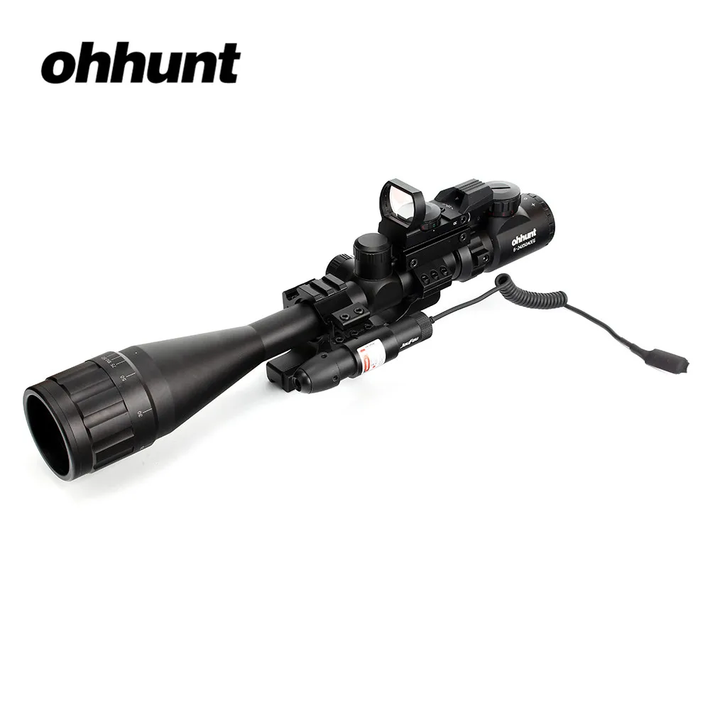 Ohhunt 6 24x50 AOEG дальномер прицел с голографическим 4 красный зеленый лазерный комбо