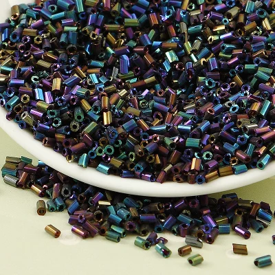 H604 AB Purple 1200 шт./лот 2 мм стеклянные бусины для рукоделия 11/0 DIY Стеклянные Стеклярус для вышивки ювелирные аксессуары для одежды - Цвет: H604 AB Purple