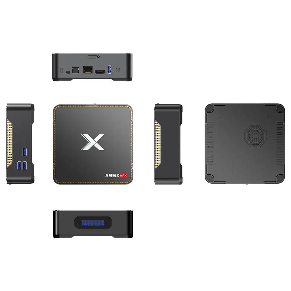 Vorke A95X MAX Android 8,1 ТВ коробка Amlogic S905X2 4 Гб ОЗУ+ 64 Гб ПЗУ 2,4/5G wifi 1000 Мбит/с Bluetooth гигабитная LAN Поддержка SATA HDD