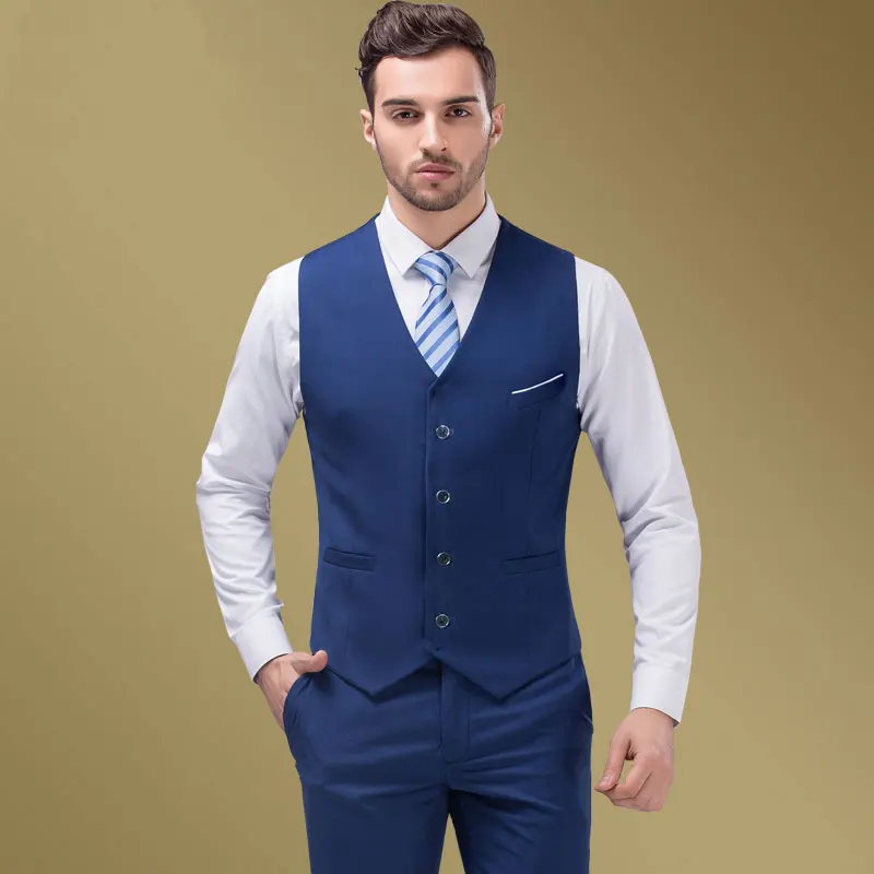 Жилет мужской синий для свадебной вечеринки 2020|vest wedding|men vests casualgroomsmen vest |