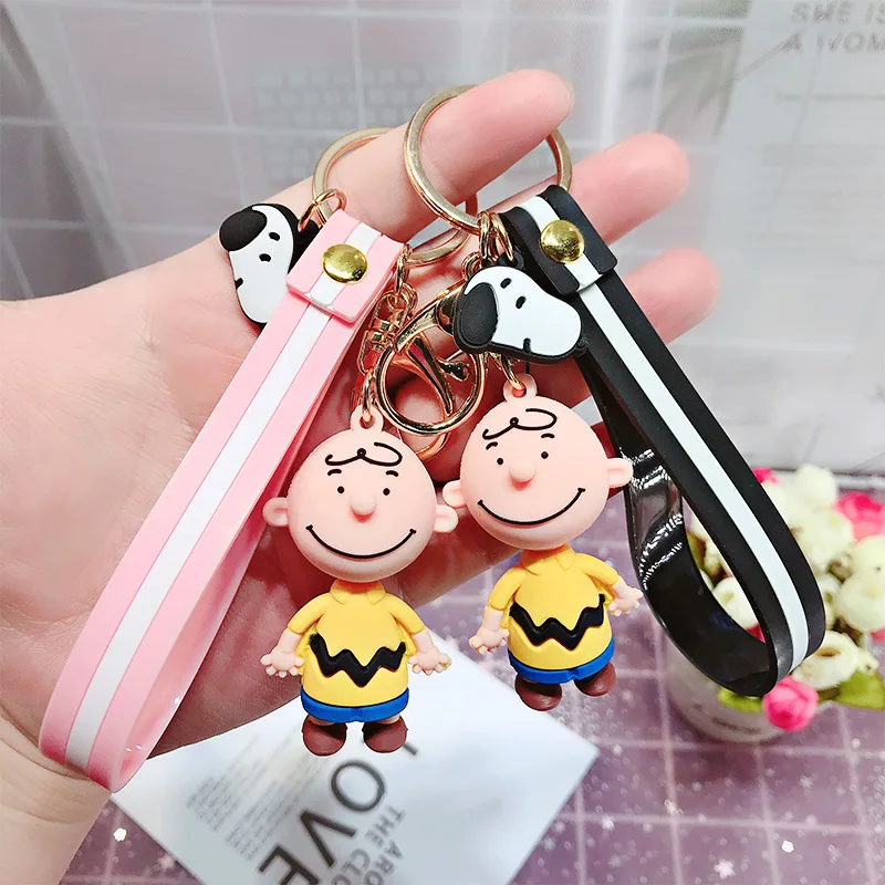 Новинка 2019 милый брелок с мультипликационным принтом Charlie Brown для дам креативная