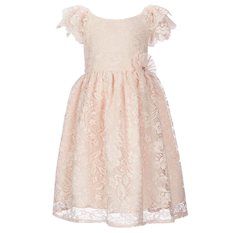 

Yatheen Baby Girl 12-24m/2t Patterned Lace Fit-And-Flare Dress Infant Kids Party Dresses