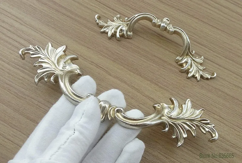 Антикварная Серебряная Классическая мебельная фурнитура ручки для кухонных шкафов маленькие дверные выдвижные ящики для шкафа ручки для комода ручки для выдвижных ручек