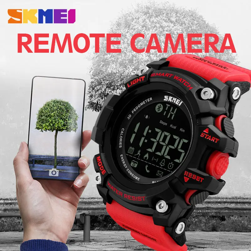 

SKMEI Men Smart Sport Watch Bluetooth Calorie Pedometer Fashion Men's Watches Man 50M Waterproof Digital Clock relogio masculino