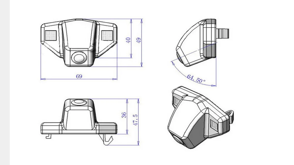 CCD HD Проводная автомобильная парковочная камера заднего вида для Honda (2008 2011) CRV