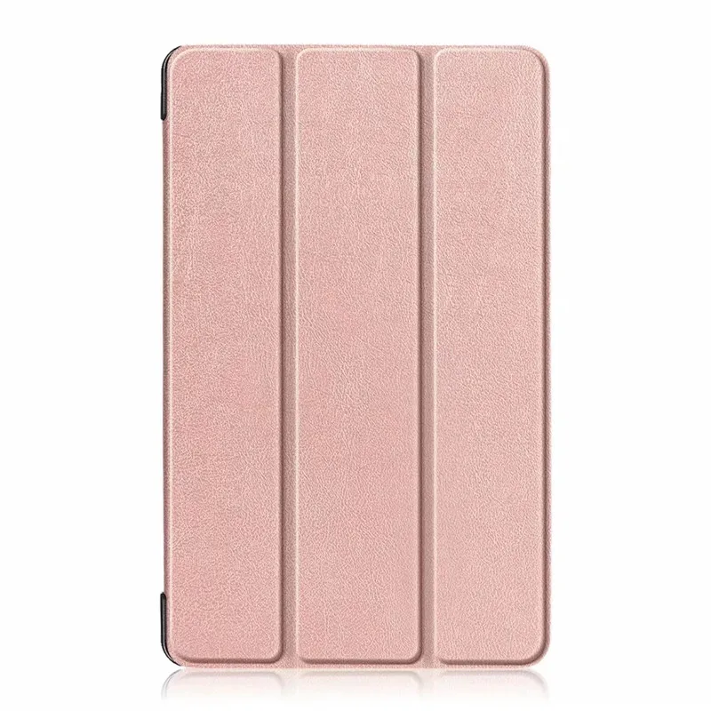 Rose gold Ультратонкий чехол для huawei MediaPad M5 lite 8,0 JDN2-AL00 JDN2-W09, чехол-подставка для планшета huawei M5 lite, 8 дюймов, Чехол+ пленка+ ручка - Цвет: Rose gold