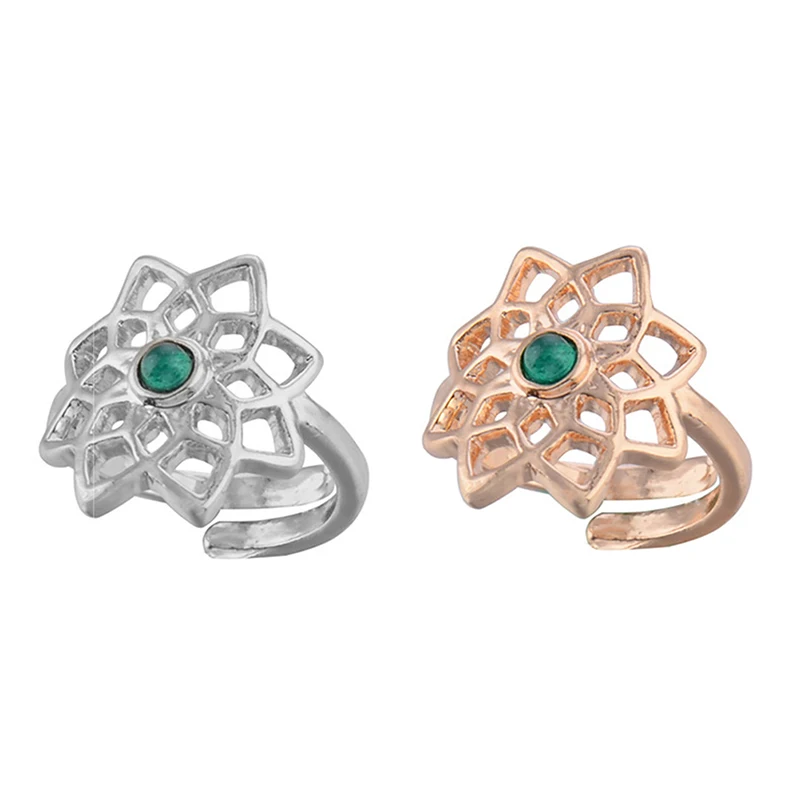 Регулируемое кольцо с кулак для ног 1 шт. новые богемные цветы резное сердце