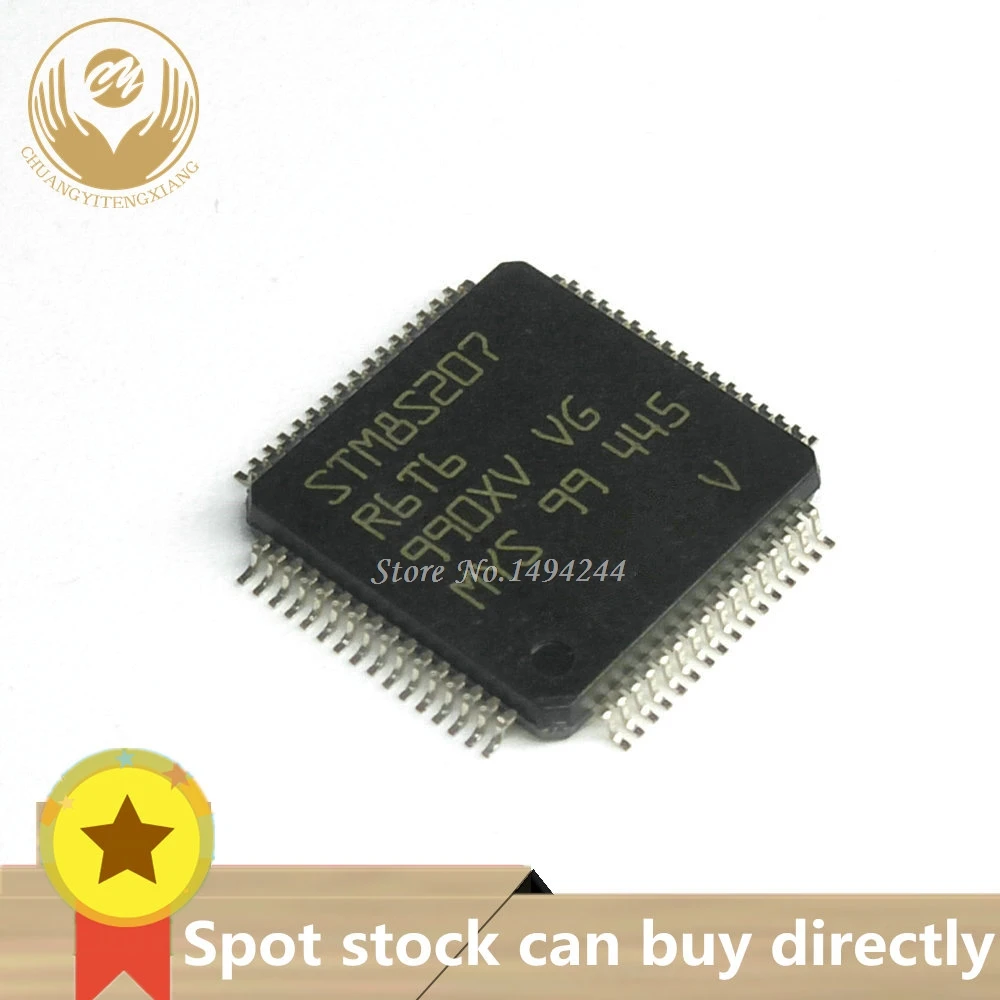 Пятно STM8S207R6 STM8S207R6T6 посылка LQFP64 stm8s207 QFP 64 1 шт. Линия 24 МГц STM8S 8 бит микроконтроллеры