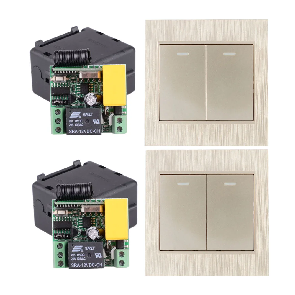 5 AC 220V 1CH 2CH 3CH 10A RF беспроводной дистанционный переключатель беспроводной светильник+ золотой беспроводной передатчик настенный пульт дистанционного управления - Цвет: 5