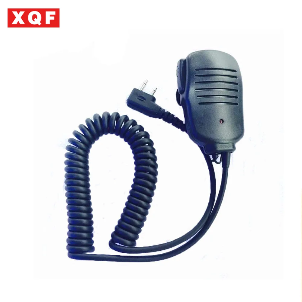 XQF 2 PIN Ручной динамик микрофон для ICOM IC V8 Uniden черный 02 Радио Walkie Talkie|handheld speaker mic|speaker