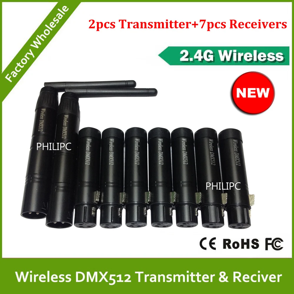 DHL Бесплатная доставка DMX 512 система DFI DJ передатчик светодиодный светильник 2 4G