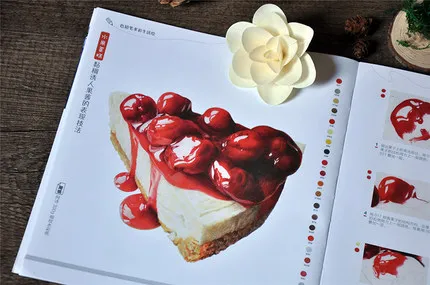 Китайский цветной карандаш Рисование еда растение фрукты животное книга про
