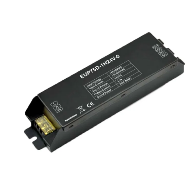 DALI Dimmer декодер постоянного напряжения серии 120 240VAC 3.1A * 1 канал 75 Вт LED контроллер
