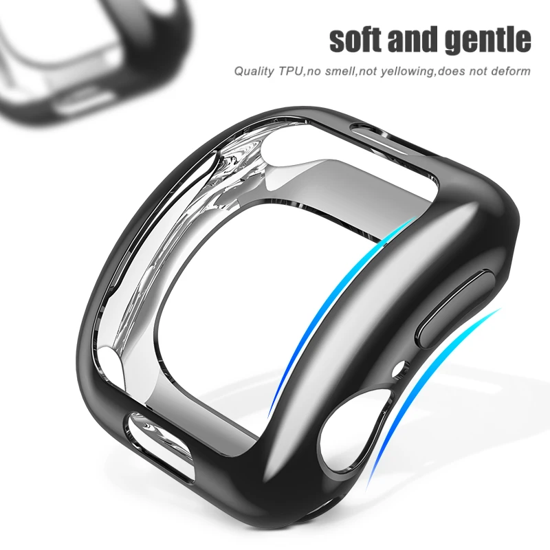 Мягкий чехол HOCO из ТПУ для Apple Watch series 4 защитный s 44 мм 40 с покрытием iWatch