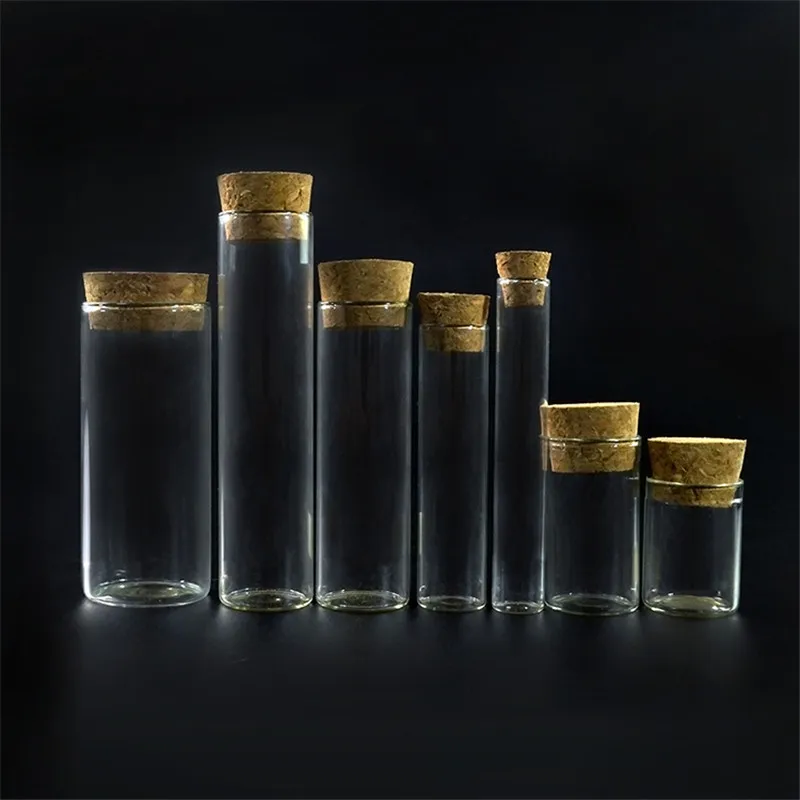 

486pcs*50ml 30mm*100mm Clear glass bottle with cork Glass Wishing Bottles Transparent Glass glass vial Decoration Christmas Gift