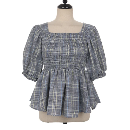 Летние Короткие топы женская модная повседневная винтажная блузка рубашка