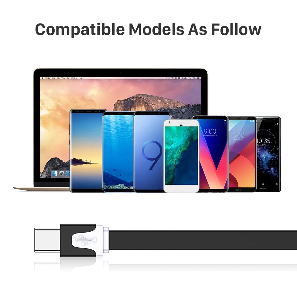 J Jecent USB C Cable for Huawei Mate 20 Pro Type Fast Charging Data Xiaomi Mi 8 Oneplus 6 5T Charger Cord | Мобильные телефоны и