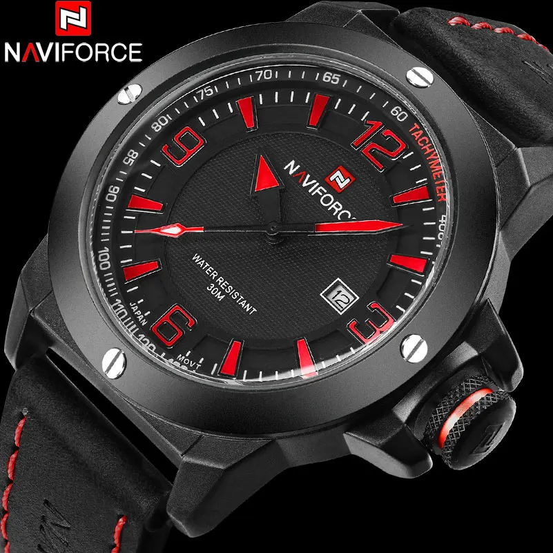 NAVIFORCE Китай Топ бренд спортивные часы для мужчин 30 м водонепроницаемые из