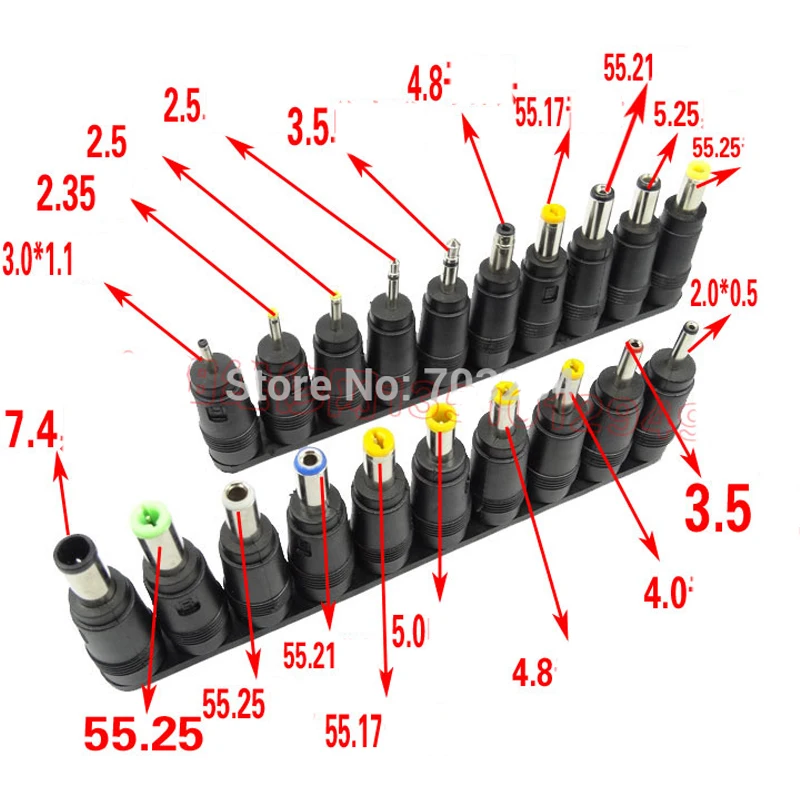 Универсальный блок питания для ноутбука 48 пар адаптер постоянного и переменного