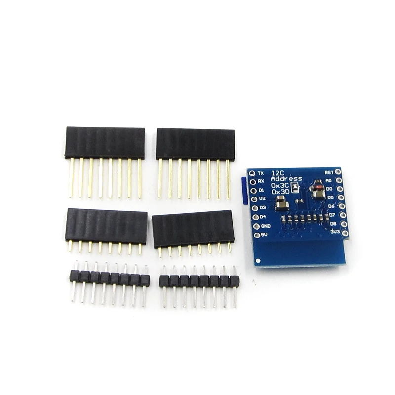 Светодиодный экран 0 66 дюйма для Wemos Oled 64X48 IIC c ЖК дисплеем OLED Arduino совместимый с WeMos
