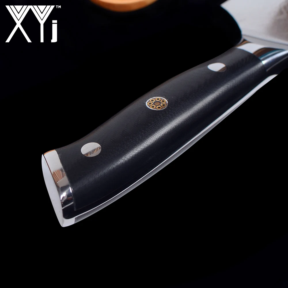 XYj 8 &quotкухонный нож 7&quot Santoku японский дамасский стальной кухонный супер острый