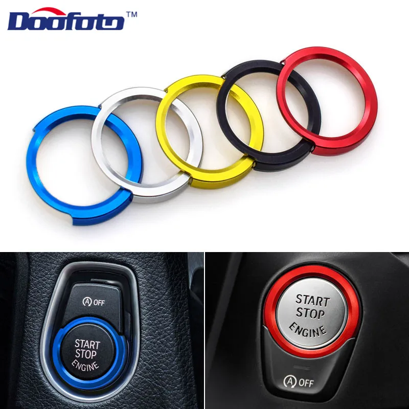 Doofoto авто двигатель старт стоп Lgnition кольцо Интерьер Декор Чехлы для Bmw 1 2 3 4 серии X1