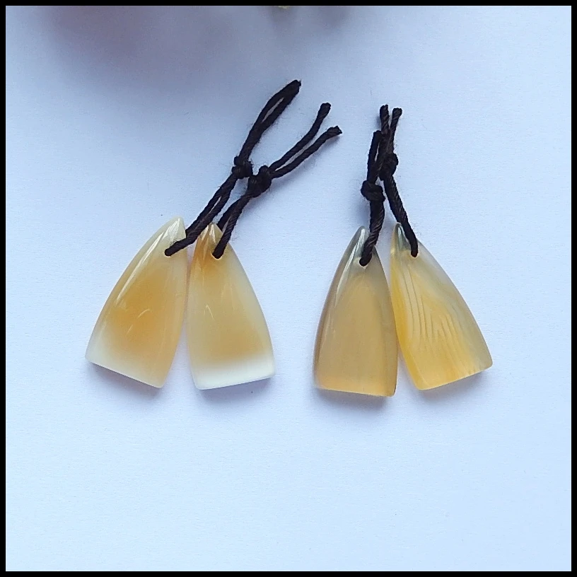 2 pairs Natural Gemstone Red Agate Fashion women earring beads Semiprecious stone Jewelry 24x12x5mm 4.2g 24x12x4mm 4g | Украшения и