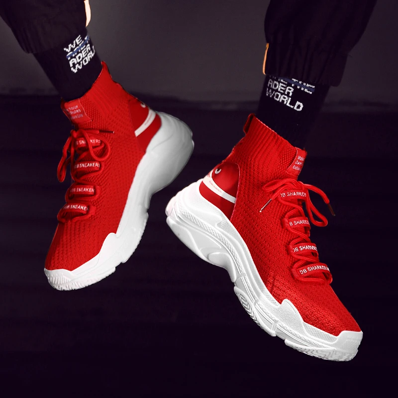 NEWDISCVRY Plus Size 47 Women's Shark Sneakers Mesh Breathable Women Platform Shoes Fashion Woman Chunky Trainers Lady Footwear |