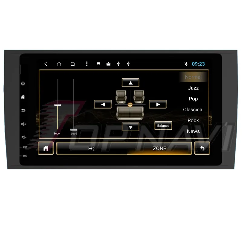 Автомобильный GPS-навигатор TOPNAVI 8 дюймов Android 1 для Porsche Cayenne 2003 2004 2005 2006 2007 2008 2009 2010
