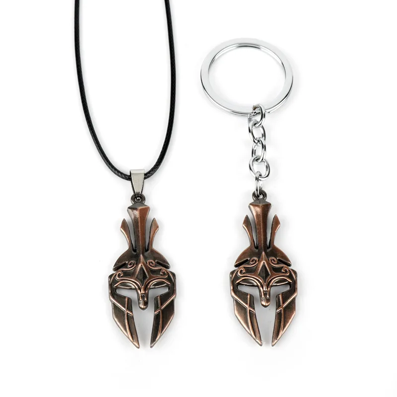 Игра Assassins Creed Одиссея брелок AC Leonidas Pike Drake лошадь металлическая подвеска ожерелье