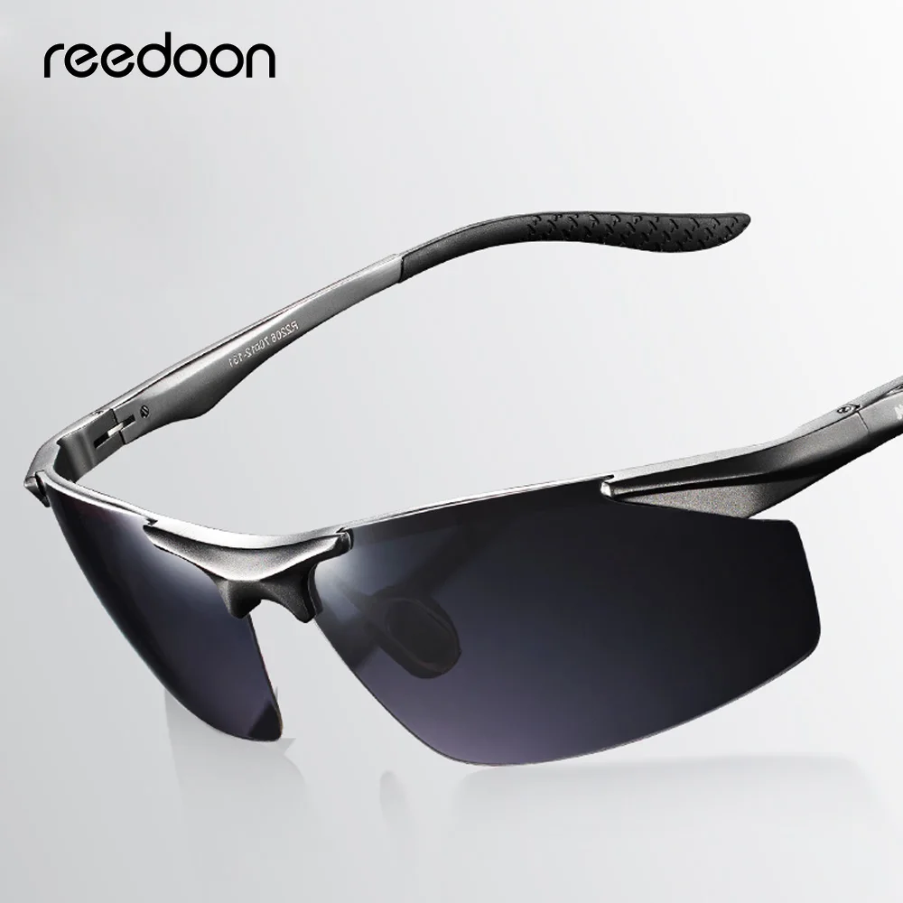 

Reedoon Sunglasses Men Polarized Lens UV400 Metal Frame Vintage Sun Glasses Brand Designer Male Goggles For Driving Fishing 2206