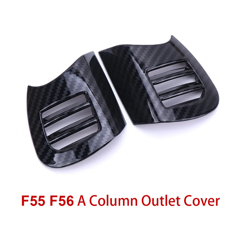 F55 A Vent Cover Полностью внутренняя отделка из настоящего углеродного волокна, чехол для корпуса, ручка для выхода воздуха для MINI Cooper F55, аксессуары для стайлинга автомобилей - Название цвета: F55 A Vent Cover