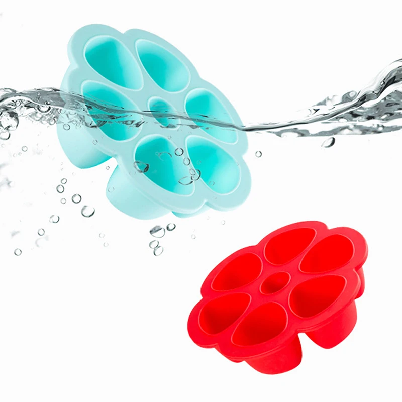 

BPA Baby Food Supplement Tray Baby Food Container Silicone Baby Flower Plaid Fruit Breast Milk Storage Box Does Not Contain