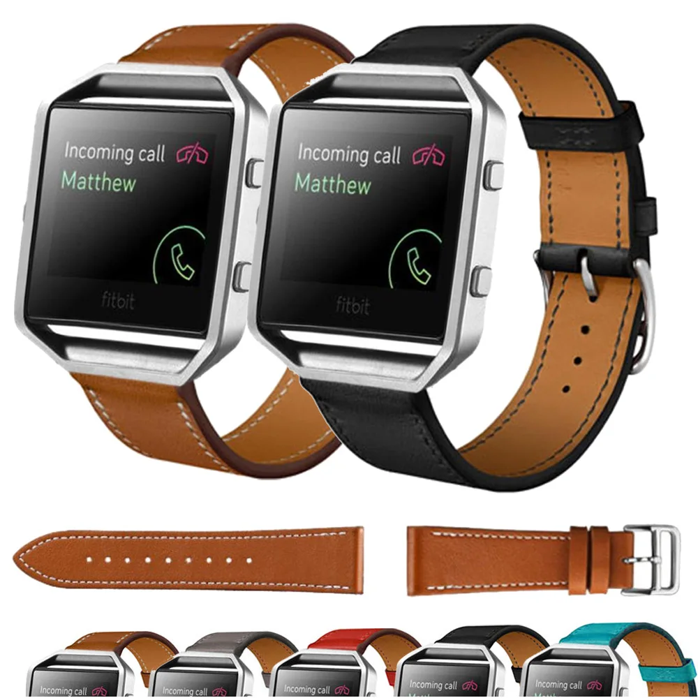 Мягкий ремешок для часов из натуральной кожи Fitbit Blaze сменный Браслет часы Модный