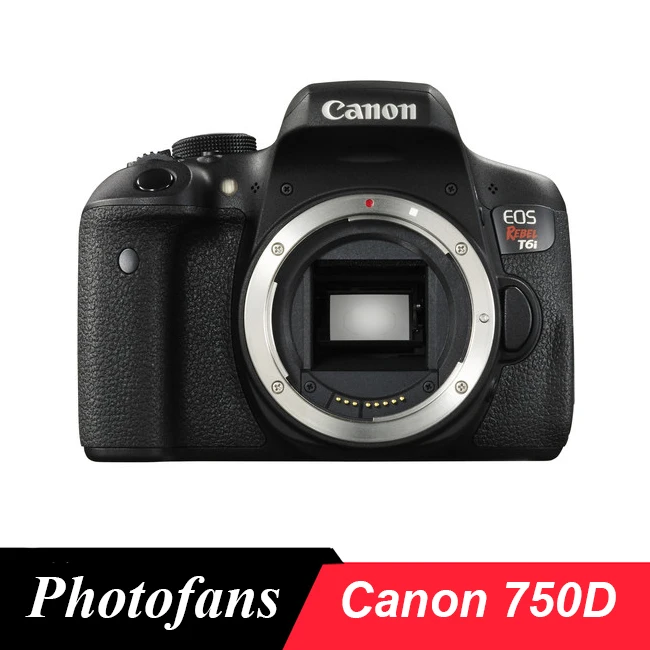 Цифровая зеркальная камера Canon 750D / Rebel T6i 24 2 Мп 3 0 дюйма сенсорный - Цена: 40 467,34 руб.