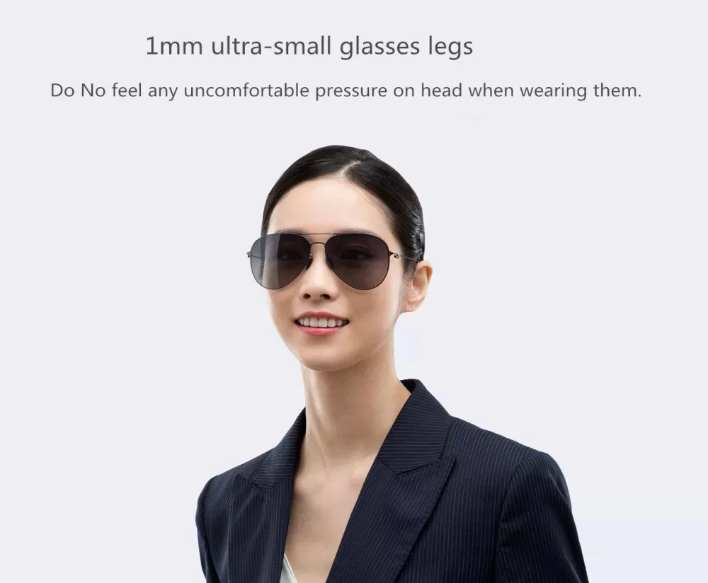 Xiaomi Солнцезащитные Очки Pro овальные классические нейлоновые поляризованные устойчивые к ультрафиолетовому излучению градиентные линзы 1 мм супертонкие очки легкие мужские и женские