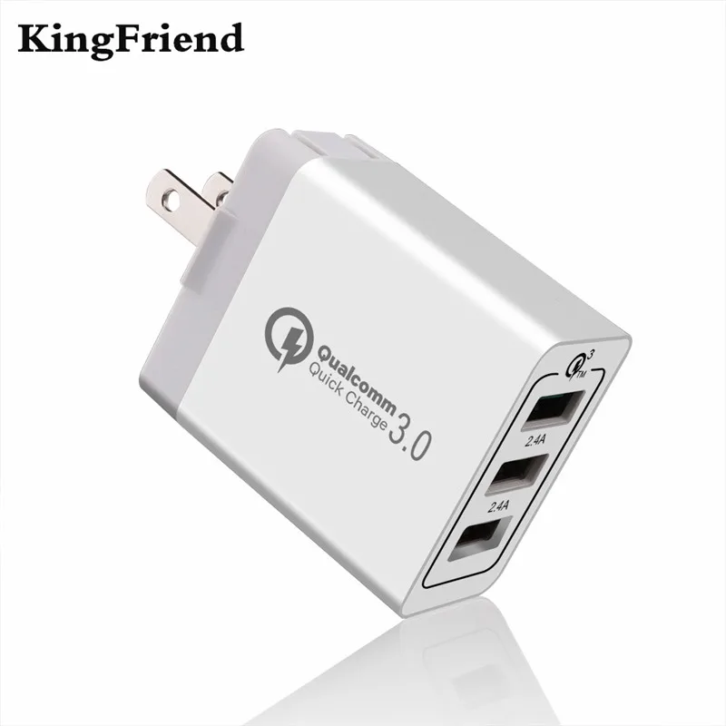KingFriend мобильное быстрое зарядное устройство 3 0 QC USB 30 Вт турбо Быстрая зарядка 5 в